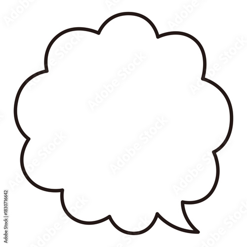 シンプルな吹き出し