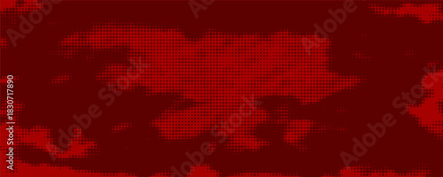 Artistic hand painted multi layered red background