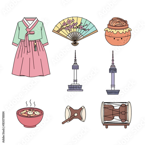 Whimsical journey through the cultural icons and emblems of south korea destination