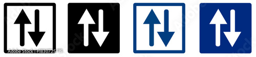 Up And Down Arrows Direction Icon 