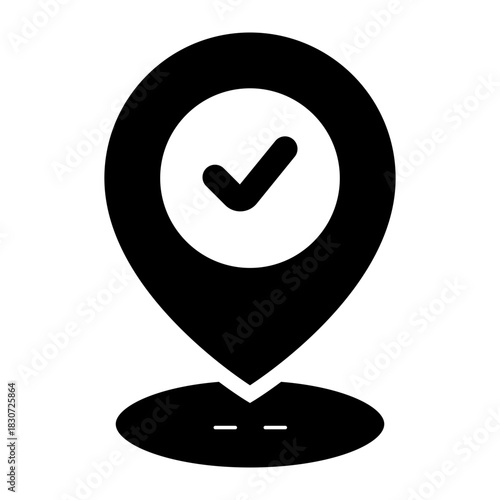 check point location glyph icon