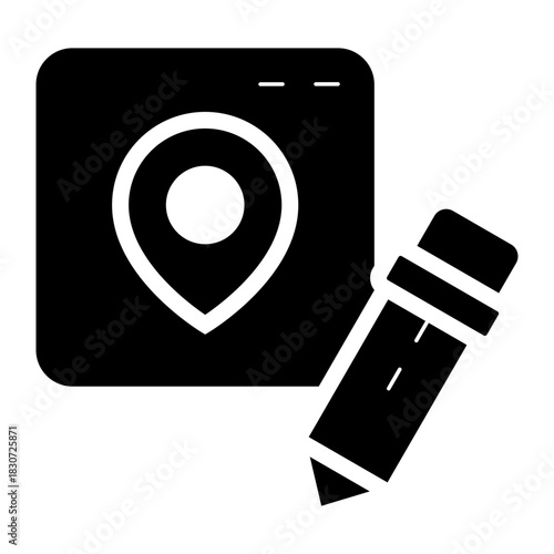 edit location glyph icon