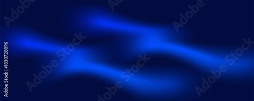 Deep blue ocean gradient wallpaper. Abstract deep dark navy underwater background. Night sky and deep water surface design. Blur sea backdrop for presentation, brochure, poster, banner. Vector