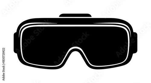 Virtual reality headset offers immersive digital experience and futuristic technology