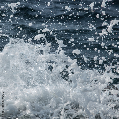 Ocean Wave Splash Close-Up, Dramatic Sea Water Explosion, Sea Wave Crash Close-Up, Crashing Waves on Rocks