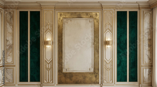 luxuty decoration wall background with empty copy space