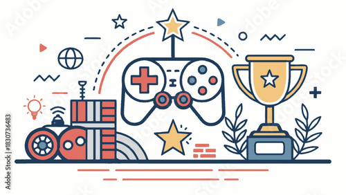 Modern Esports Gaming Icon Representing Competitive Play