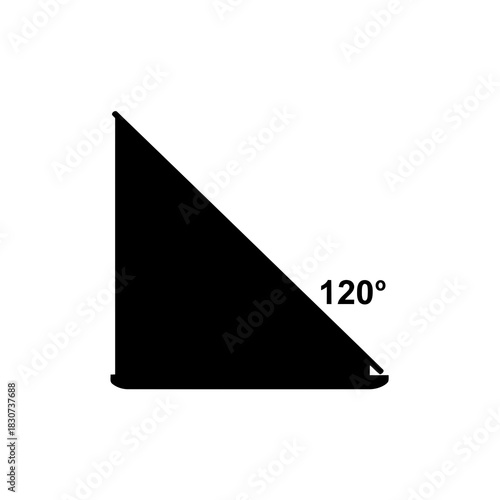Geometric shape with 120 degree angle