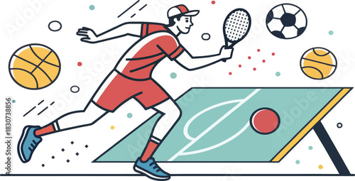 Teqball match featuring table tennis and football gameplay