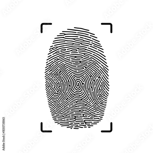 Digital fingerprint scan for identification and security
