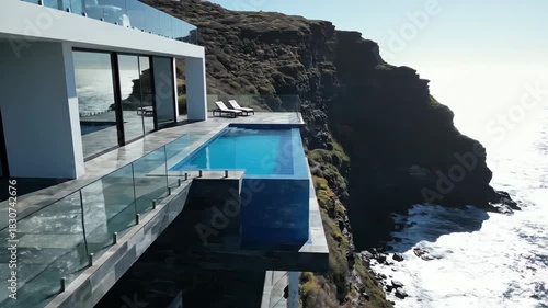 Modern Cliffside Residence with Infinity Pool and Ocean Views in Stunning Location