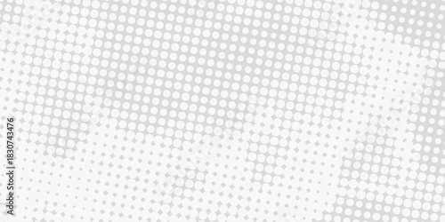 Dot white gray wave light technology texture background. Abstract big data digital concep modern dotted.
