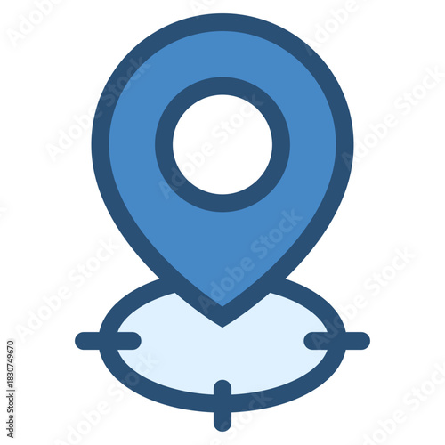 pin location with target icon