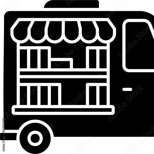 Glyph Solid Mobile Library Icon