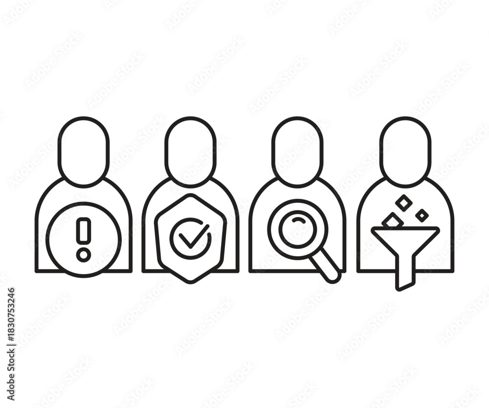 Obraz premium user profile and user interface icons set