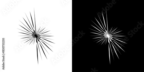Dynamic abstract spiral sound wave rhythm lines. Circular spiral sound wave rhythm of lines. Circular futuristic abstract lines, black and white background.	
