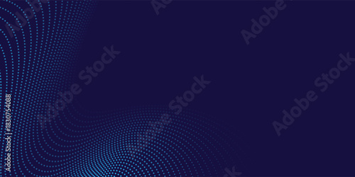 blue wavy halftone background. Dot pop art sport style modern background texture
