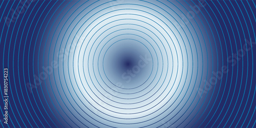 Dark blue abstract vector background with bright and elegant glowing circle lines stacked line circle modern good neutral simple art illustrations