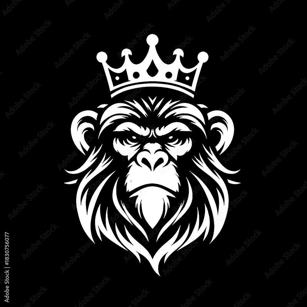 Obraz premium monkey head icon