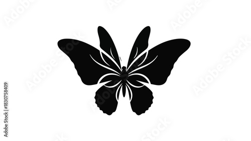 Abstract architectural perspective of repeating dark geometric archways receding into light