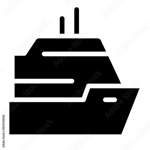 List of different type of water transportation, ships, and boats icon. Artwork of cruise, brig, sailboat, yacht ferry, trawler, speedboat, jet ski, windsurfer, pontoon, container ship, and tanker.