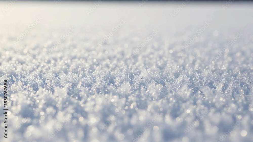 Obraz premium Highly Detailed White Snow Surface Texture Background