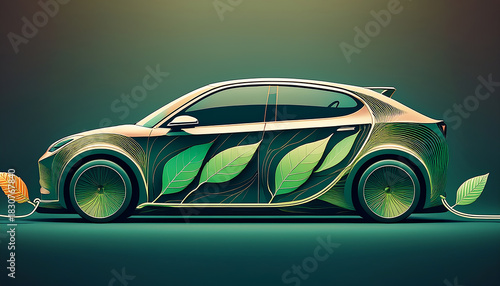 Eco-Friendly Car Concept: Green Automotive Future