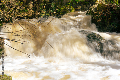 Small waterfall in the forest