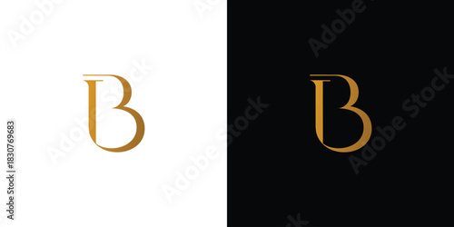Elegant and luxurious B initial logo design