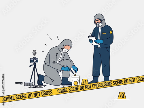 Crime Scene Investigation - Forensic Team at Work.