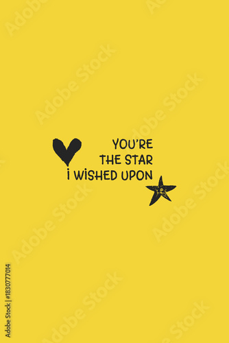 Postcard wit Chalk stars create a dreamy border with lettering space. Hand drawn backdrop features sparkling night sky patterns perfect for wishes and festive designs.