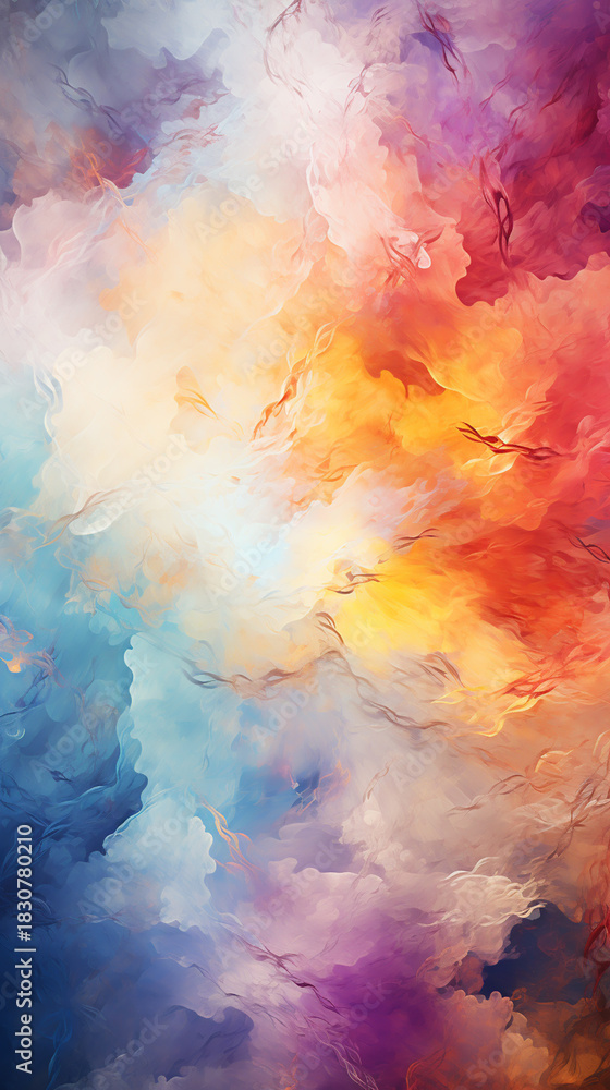 Fototapeta premium Abstract watercolor art hand paint on white background