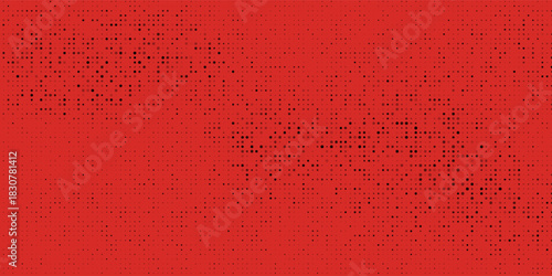 Dot red pattern screen led light gradient texture background. Abstract technology big data digital background. 3d rendering.