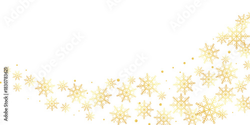 Golden fireworks on white background, Vector clipart of modern simple style confetti fireworks celebration banner for Christmas, new year, holiday, birthday, anniversary, victory, party, carnival.