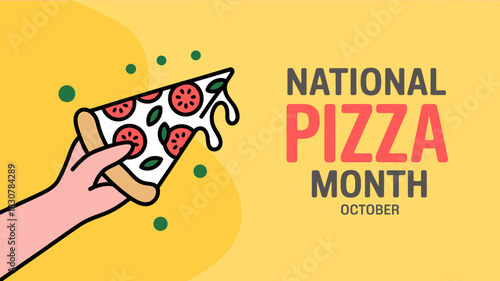 Celebrating national pizza month with a delicious slice of pizza