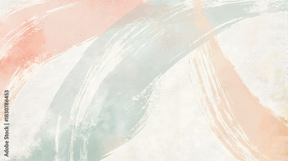 Fototapeta premium Abstract watercolor background with pastel swirls 