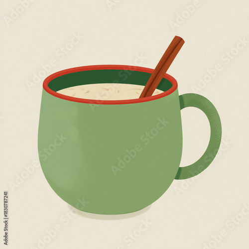 illustration eggnog 