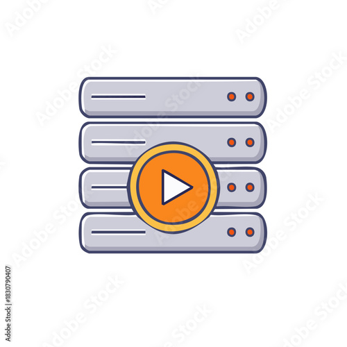 Content Delivery Network Media Playback on Server Rack System Infrastructure