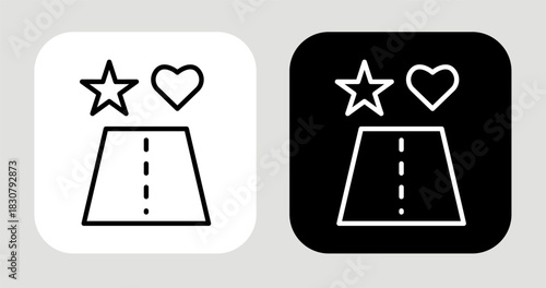 Soul Alignment Icon In Black and White Line Style