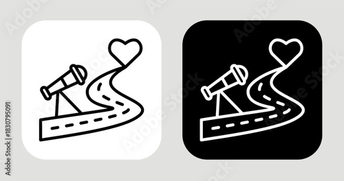 Wallpaper Mural Direction Insight Icon In Black and White Line Style Torontodigital.ca