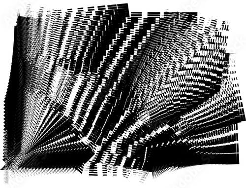 black and white op art background, creative dynamic pattern
