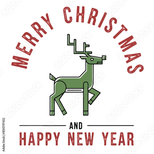 year of the horse illustration with animal and festive elements