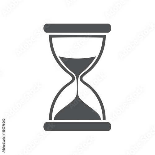 Hourglass Symbolizes Passing Time And Deadlines Approaching Quickly