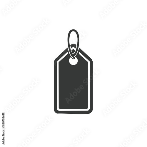 Minimalist vector graphic depicting a sale tag or retail price tag symbol, for web shops or price promotions