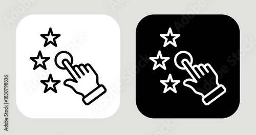 Dream Trigger Icon In Black and White Line Style