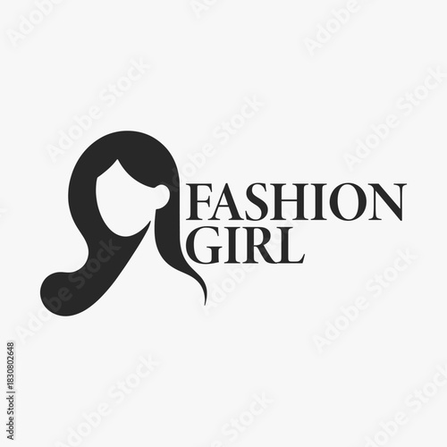 Minimalist and modern fashion girls logo design focuses on simplicity, elegance, and ease of recognition.