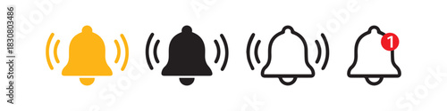 different types of bell icon 