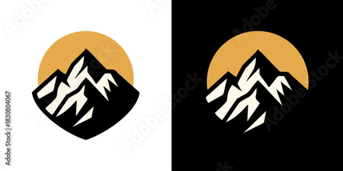 peak sun silhouette logo.