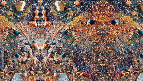 Abstract art background . Hand painting artwork on canvas .