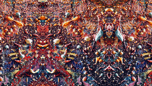 Abstract art background . Hand painting artwork on canvas .